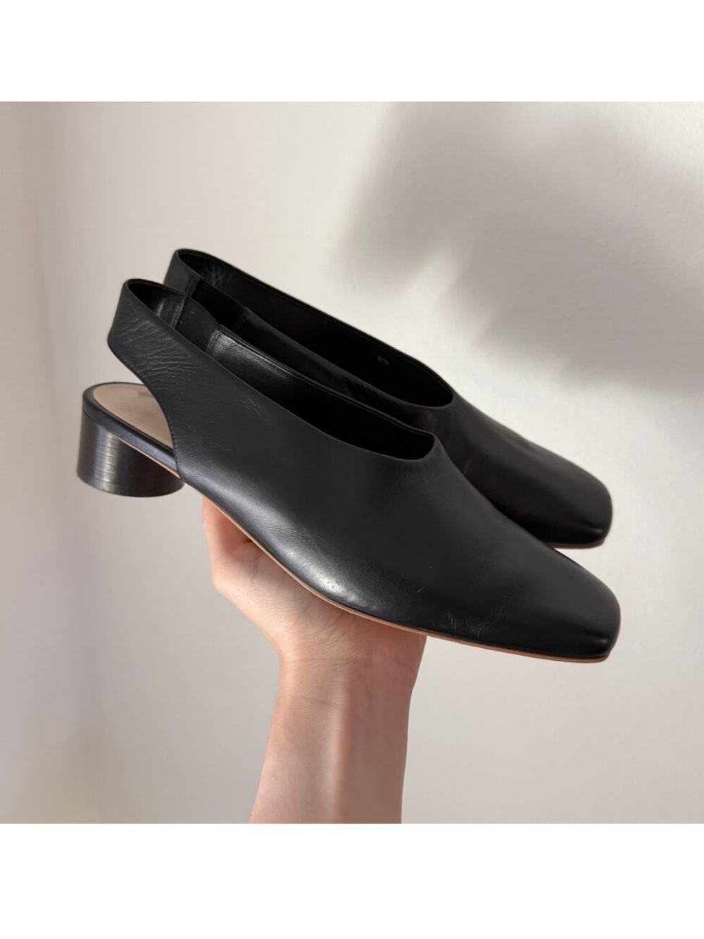 Everlane slingback heel black